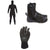 Billabong 4/3 Furnace Comp Chest Zip Hooded Wetsuit + 3mm Furnace Hidden Split Wetsuit Boots + 3mm Furnace Wetsuit Gloves