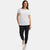 evo Square Light Logo T-Shirt - Women's White