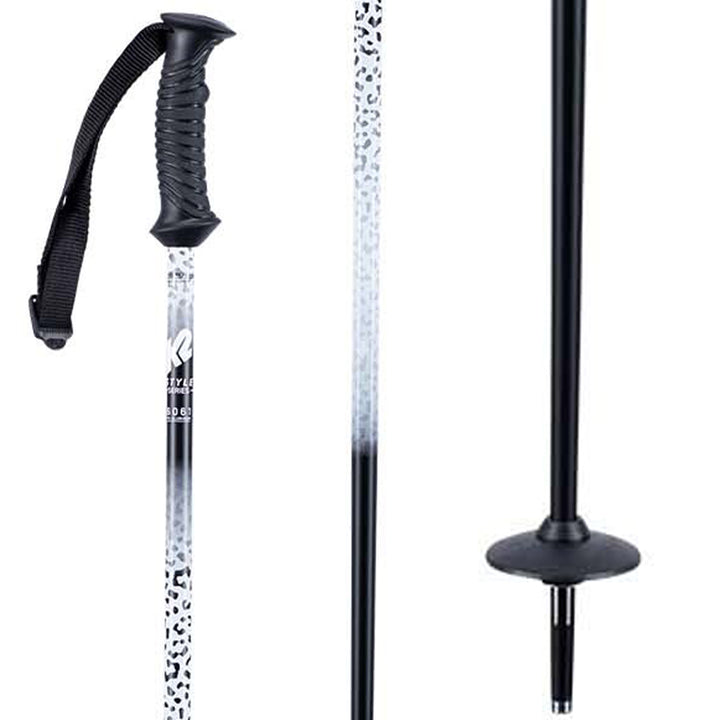 K2 Style Aluminum Ski Poles - Women's 2021 Silver