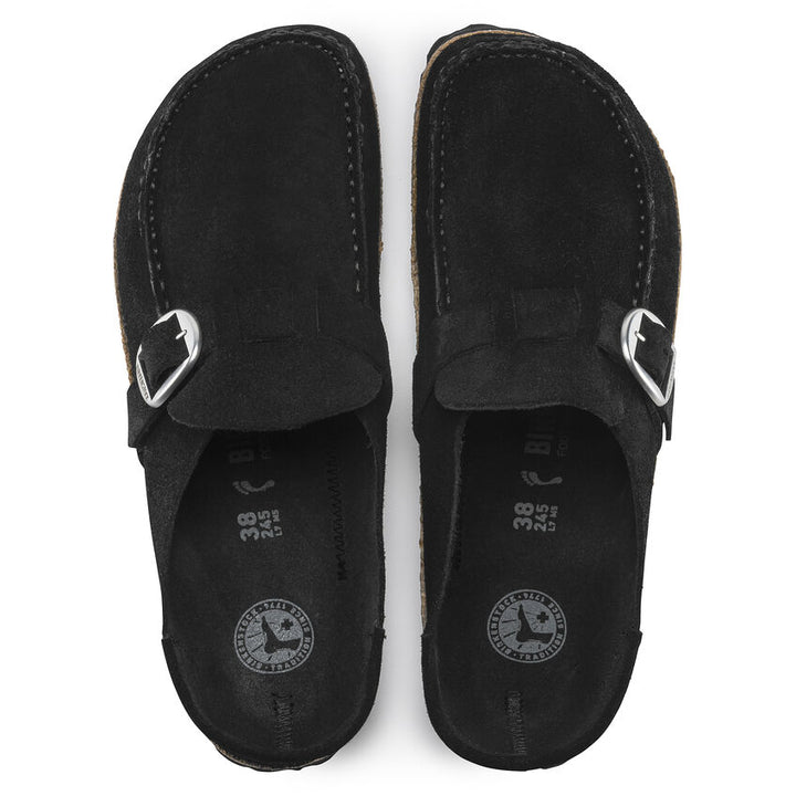Birkenstock Buckley Shoes - Women's Black Suede
