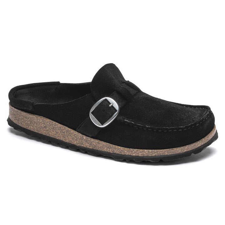 Birkenstock Buckley Shoes - Women's Black Suede