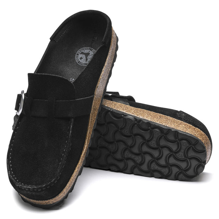 Birkenstock Buckley Shoes - Women's Black Suede