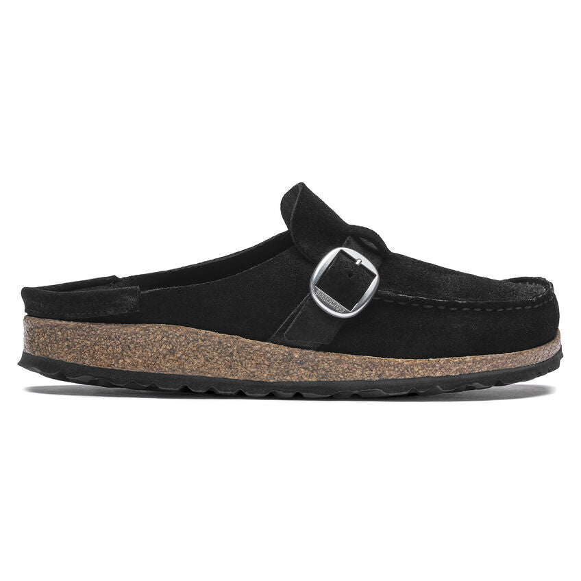 Birkenstock Buckley Shoes - Women's Black Suede
