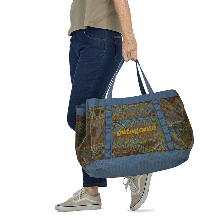 Patagonia Black Hole® Gear Tote Rock Cycle Multi Big: Light Plume Grey