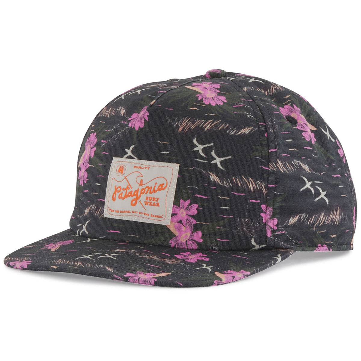 Patagonia Quality Surf Label Funfarer Cap Faria Multi Small: Ink Black