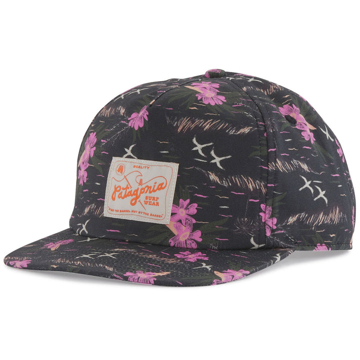 Patagonia Quality Surf Label Funfarer Cap Faria Multi Small: Ink Black