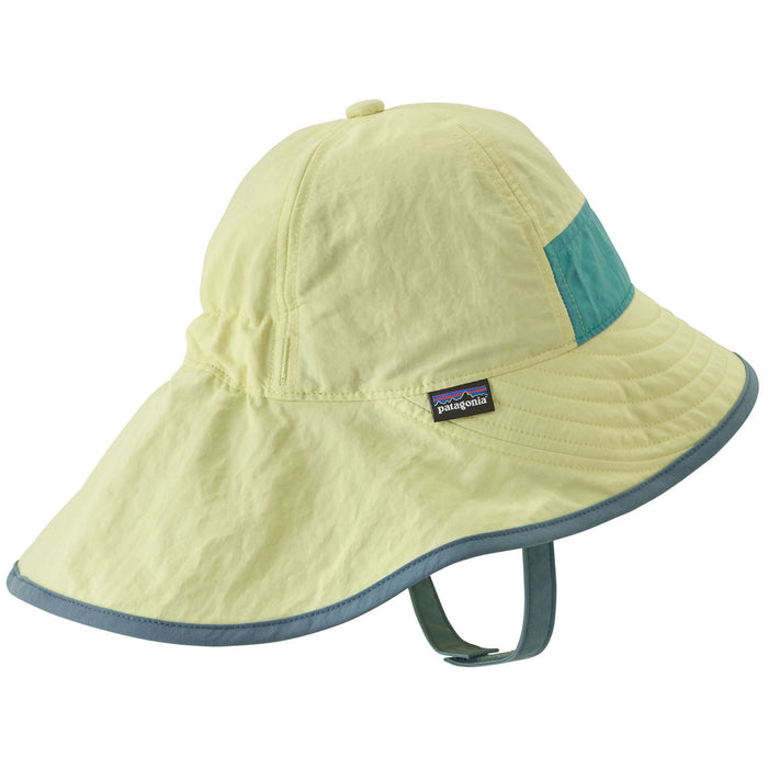 Patagonia Block-the-Sun Hat - Toddlers' Isla Yellow W/Iggy Blue