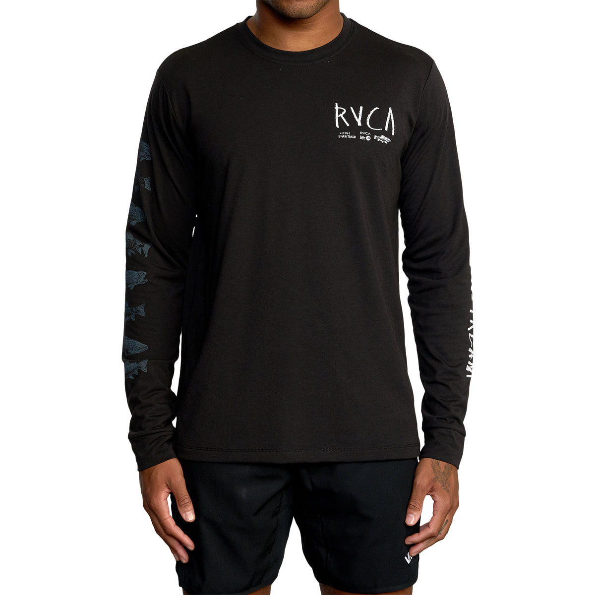 RVCA Ben Horton Sport Long Sleeve T-Shirt - Men's Black
