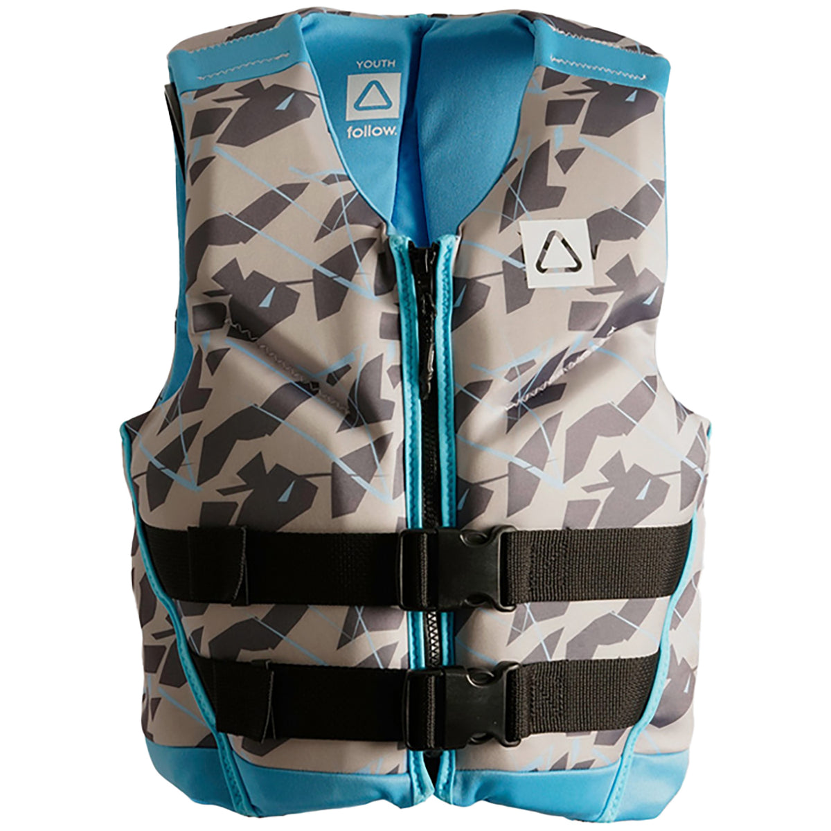 Follow Pop Youth CGA Wake Vest - Kids' 2022 Grey/Blue