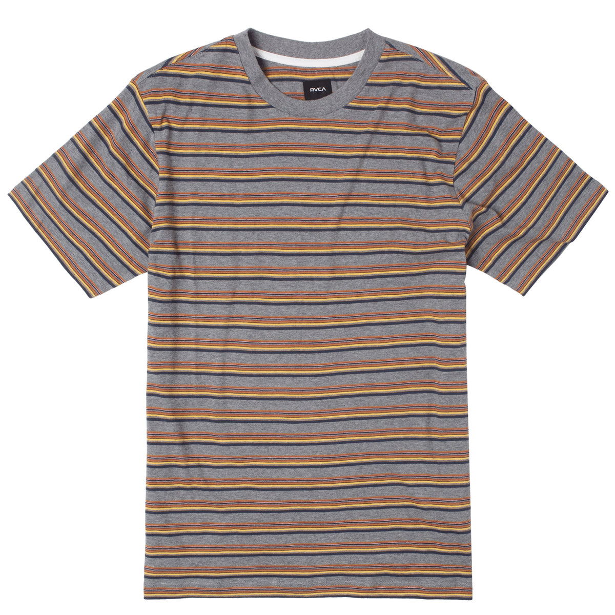 RVCA Ramshackle Micro Stripe T-Shirt - Men's Grey Noise