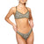 RVCA Blocked Bralette Bikini Top - Women's Micro Cat Olive