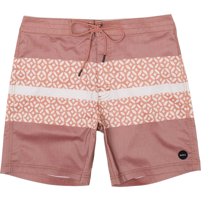 RVCA Westport Print Swim Trunks - Men's Brick