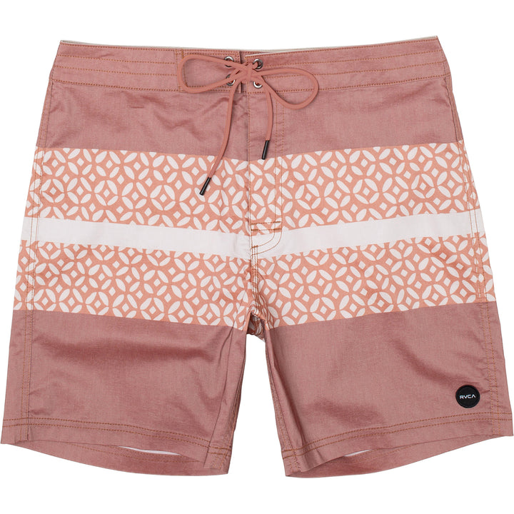 RVCA Westport Print Swim Trunks - Men's Brick