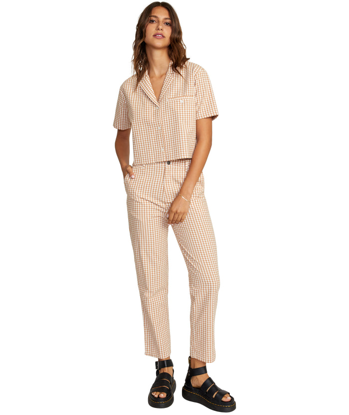RVCA Jackie Short-Sleeve Top - Women's Sand