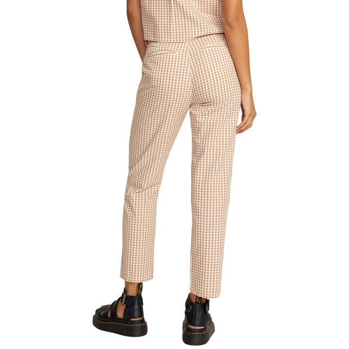 RVCA Gingham Weekend Pant - Women's Sand