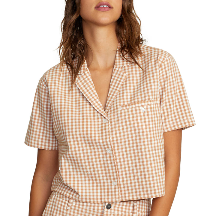 RVCA Jackie Short-Sleeve Top - Women's Sand