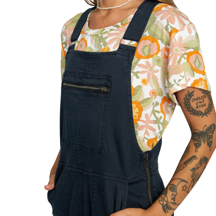 RVCA Peace Mission 2 Overalls - Women's Black