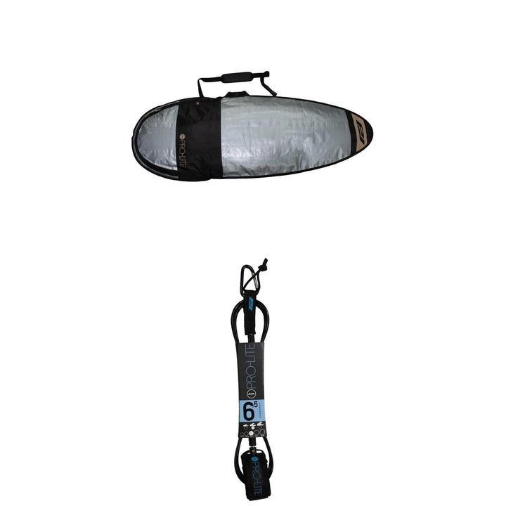 Pro-Lite Resession Fish/Hybrid 6'3" Day Bag + 6.5' FreeSurf Surfboard Leash