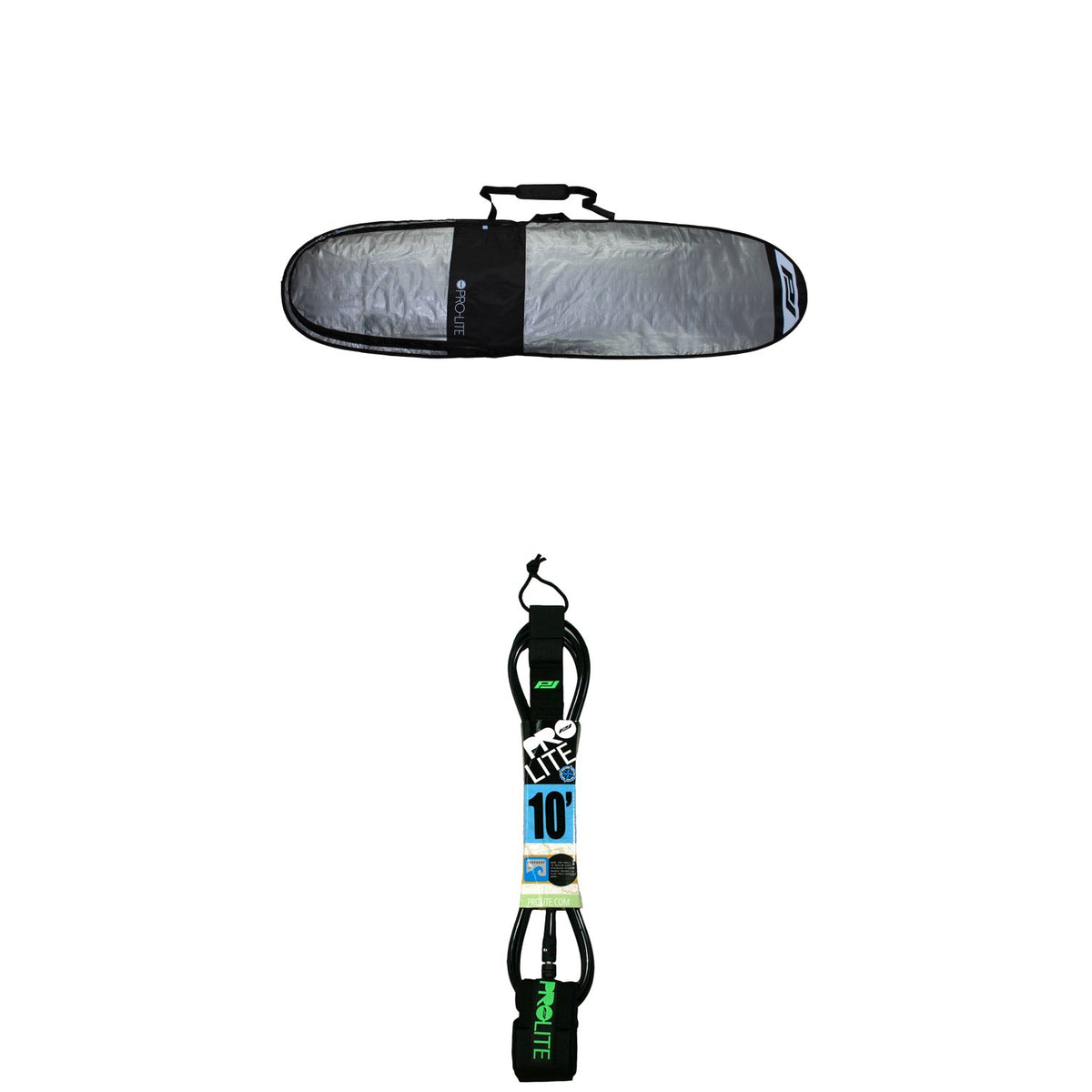 Pro-Lite Resession Longboard 10'0" Day Bag + 10' Freesurf Surfboard Leash