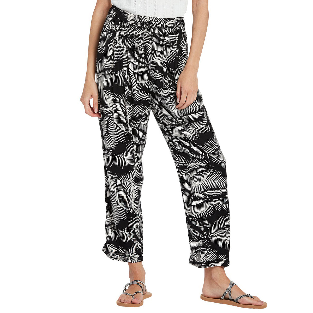 Volcom Stay Palm Pants - Women's Black White
