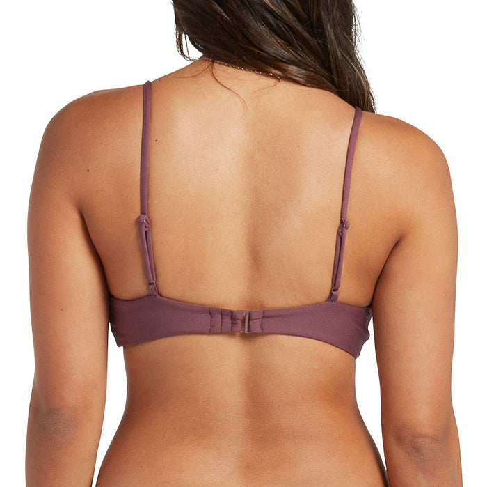 Volcom Simply Seamless V-Neck Bikini Top - Women's Eggplant