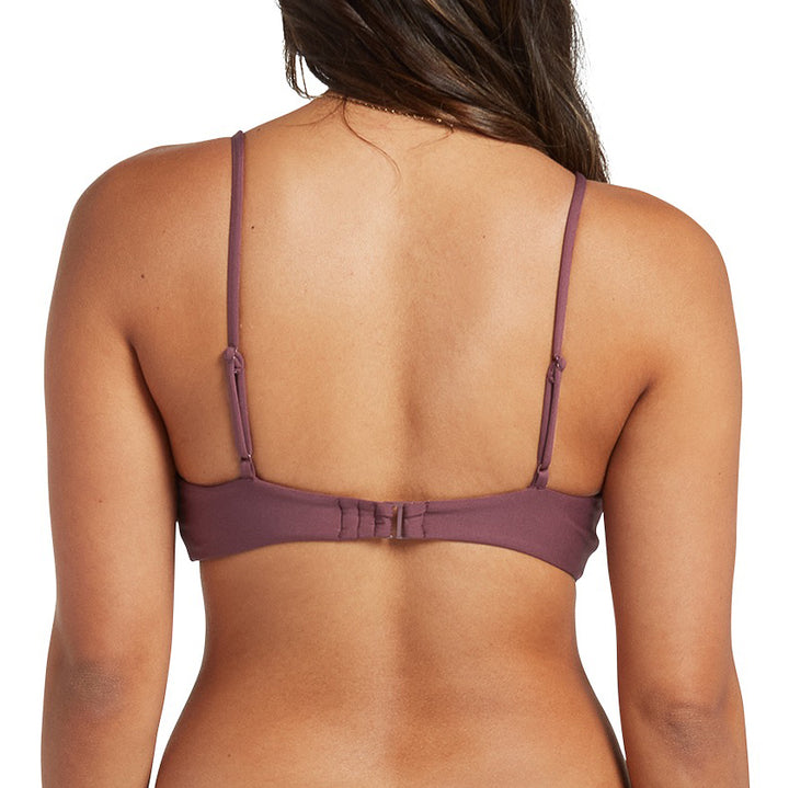 Volcom Simply Seamless V-Neck Bikini Top - Women's Eggplant