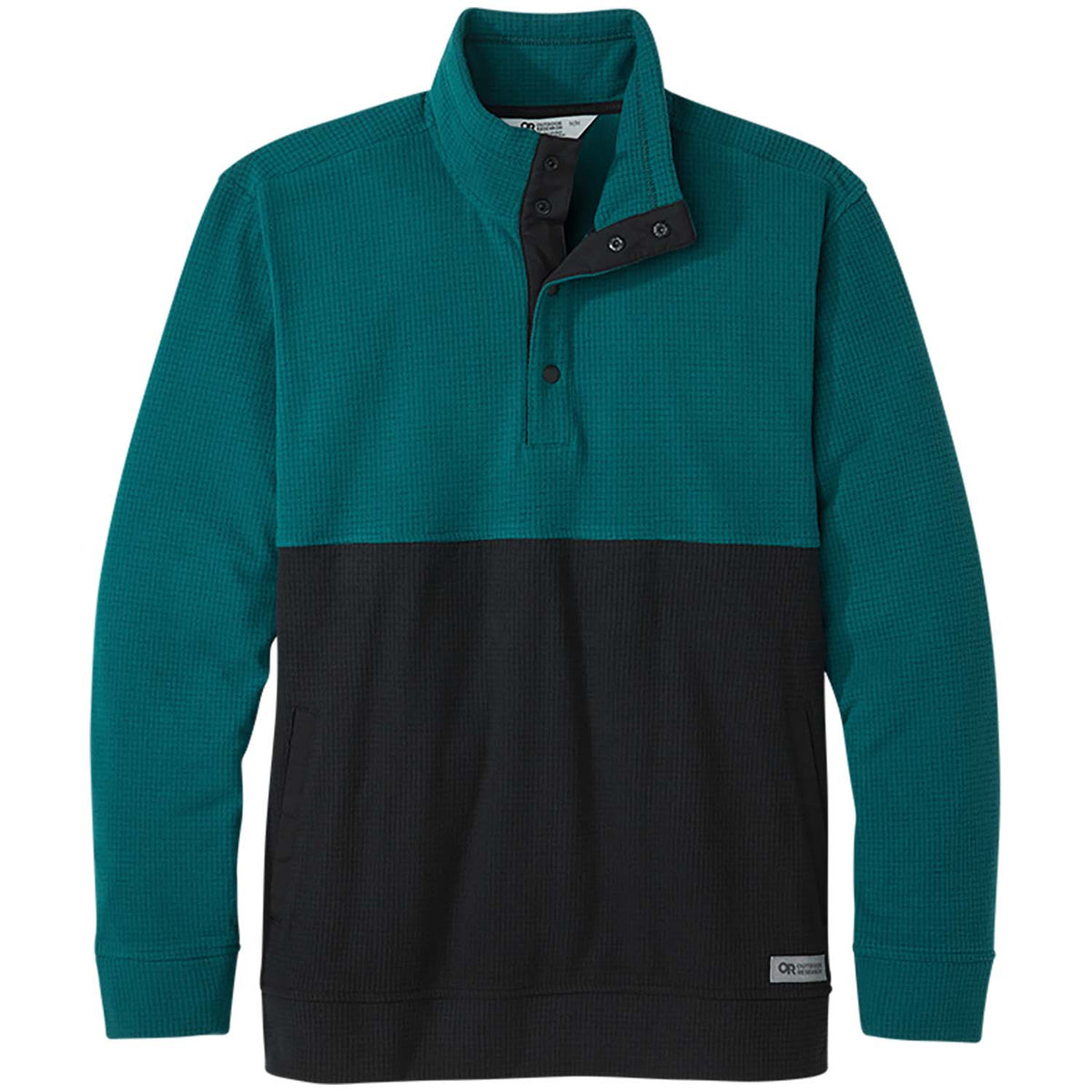 Outdoor Research Trail Mix Snap Pullover - Men's Treeline/Black