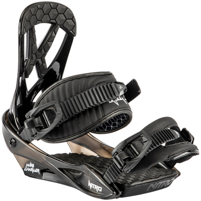 Nitro Mini Charger Snowboard Bindings - Kids 2025 Black