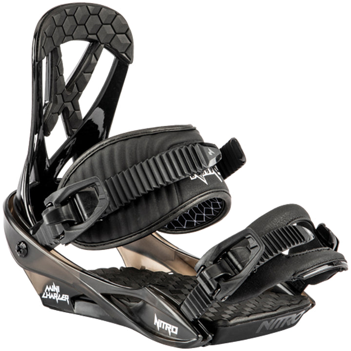 Nitro Mini Charger Snowboard Bindings - Kids 2025 Black