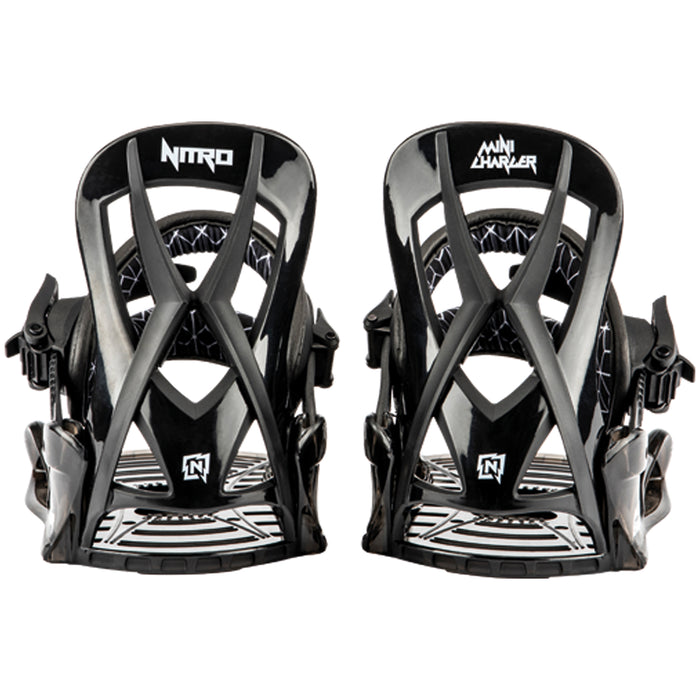 Nitro Micro Charger Snowboard Bindings - Kids 2025 Black