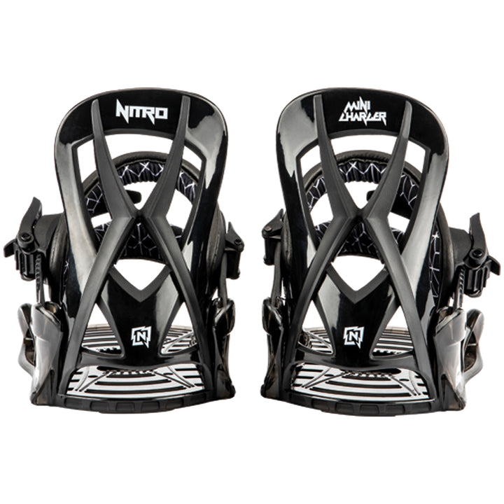 Nitro Micro Charger Snowboard Bindings - Kids 2025 Black