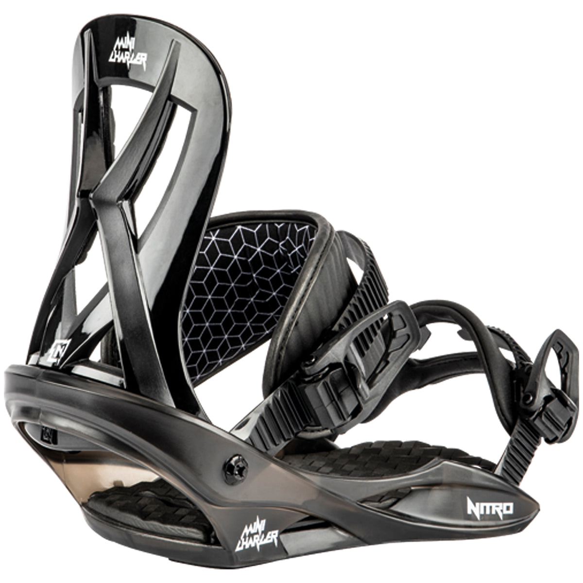 Nitro Mini Charger Snowboard Bindings - Kids 2025 Black