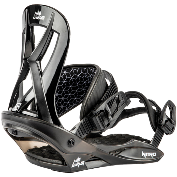 Nitro Mini Charger Snowboard Bindings - Kids 2025 Black