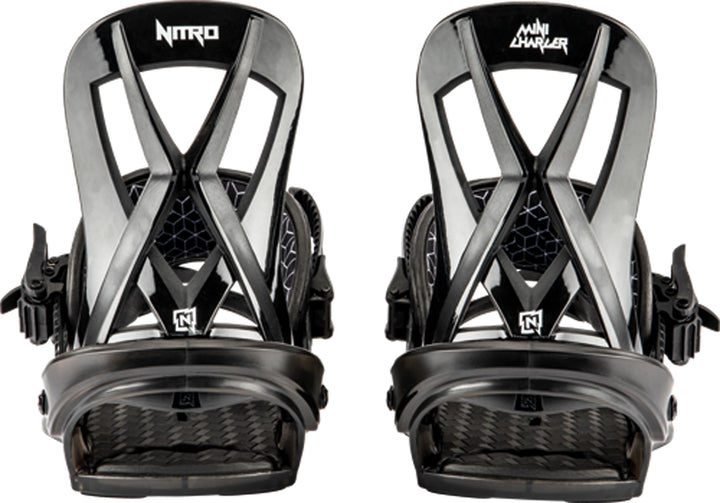 Nitro Mini Charger Snowboard Bindings - Kids 2025 Black