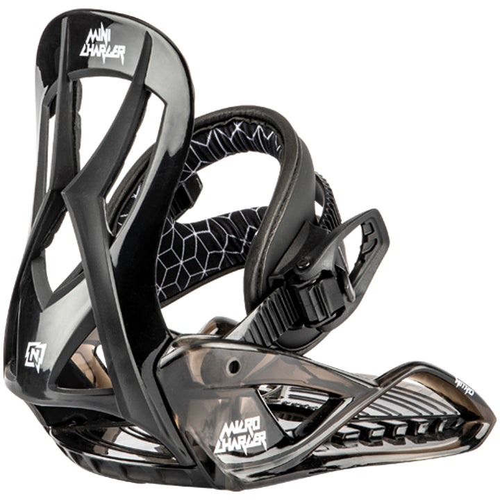 Nitro Micro Charger Snowboard Bindings - Kids 2025 Black