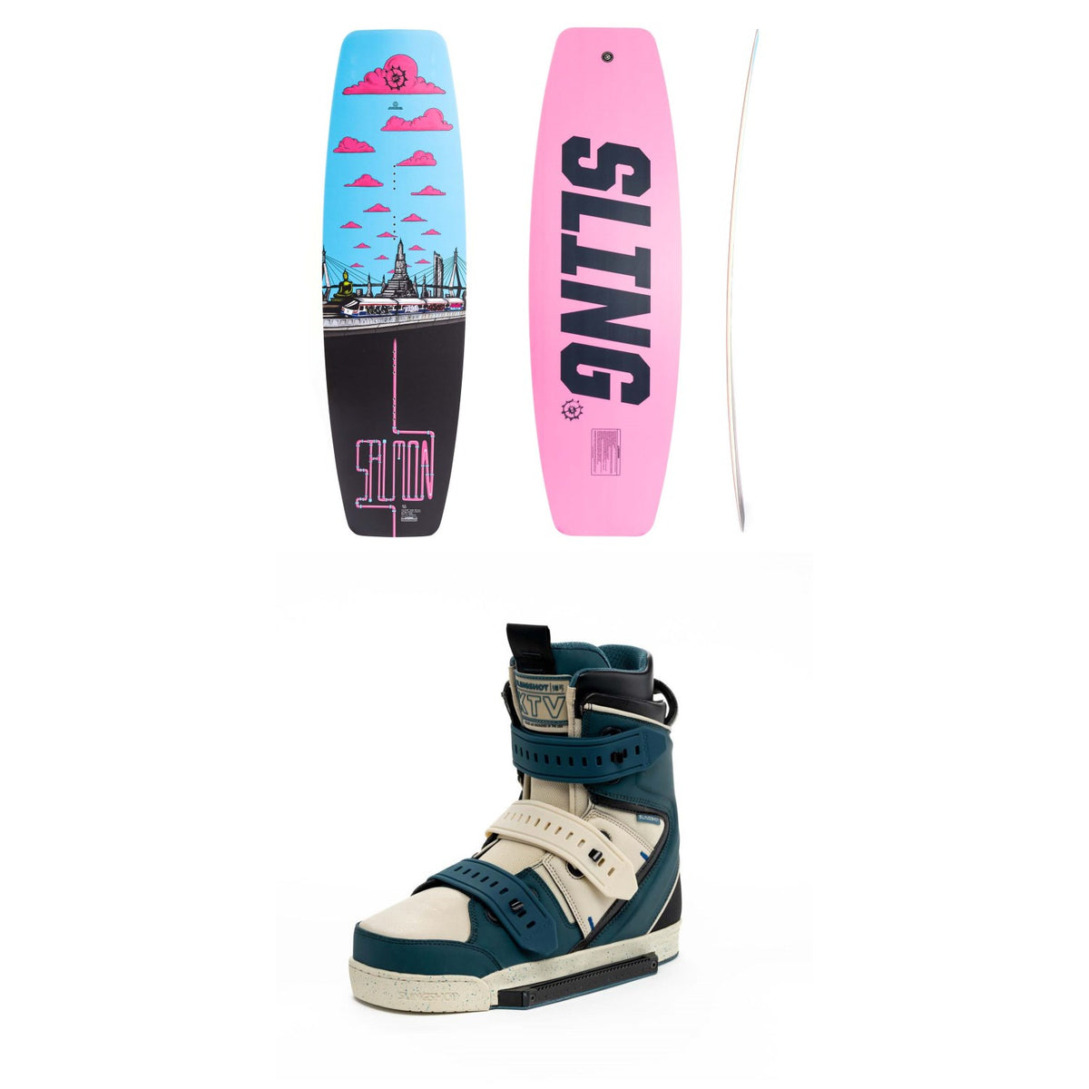 Slingshot Salmon + KTV Wakeboard Package 2022
