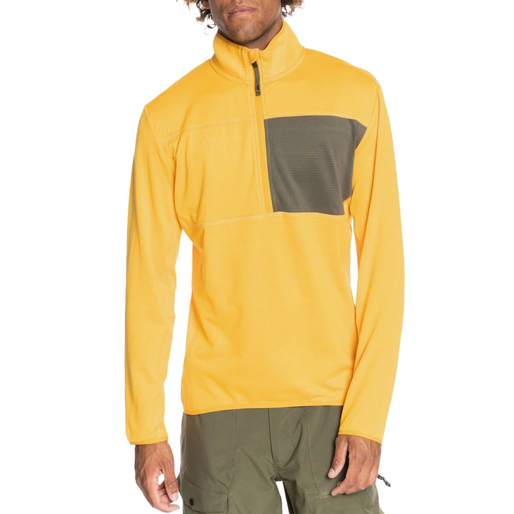 Quiksilver Steep Point Half Zip Fleece - Men's Golden Rod