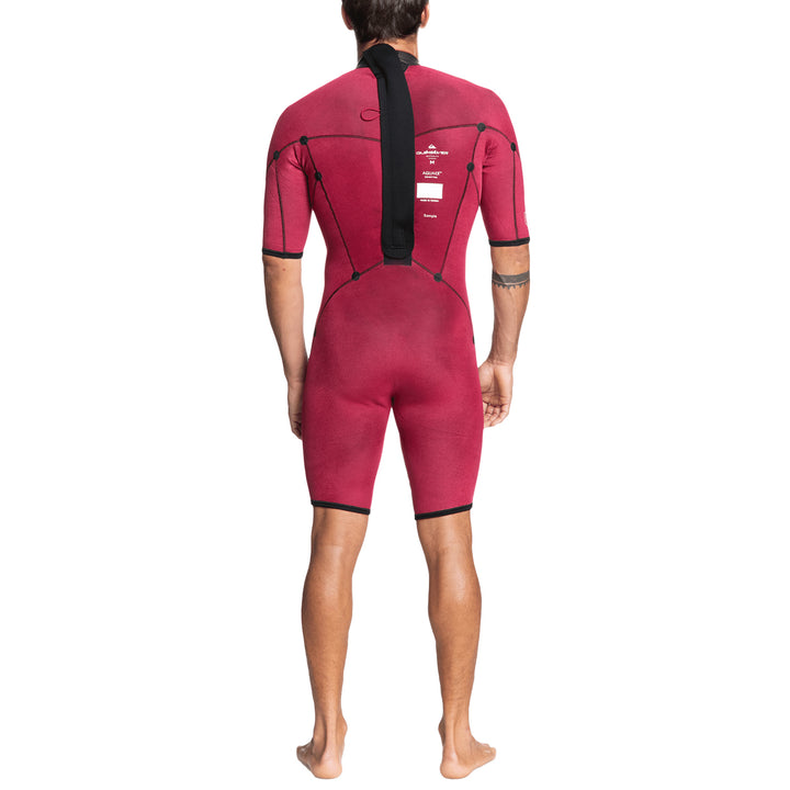 Quiksilver 2/2 Everyday Sessions Short Sleeve Back Zip Springsuit Black