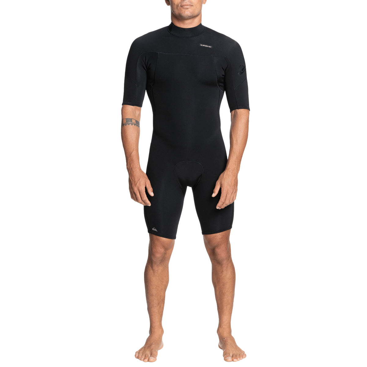 Quiksilver 2/2 Everyday Sessions Short Sleeve Back Zip Springsuit Black