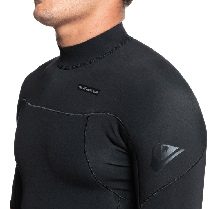 Quiksilver 2/2 Everyday Sessions Short Sleeve Back Zip Springsuit Black