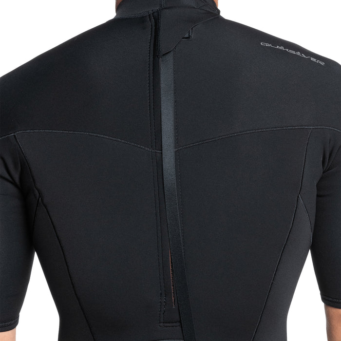 Quiksilver 2/2 Everyday Sessions Short Sleeve Back Zip Springsuit Black