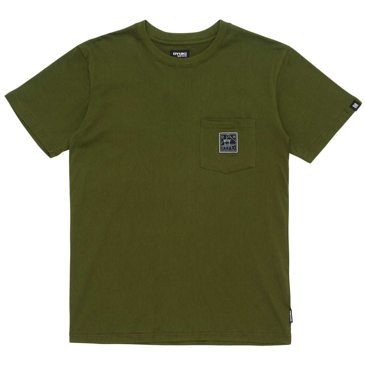 Oyuki Torii Patch Pocket T-Shirt - Unisex Rifle Green