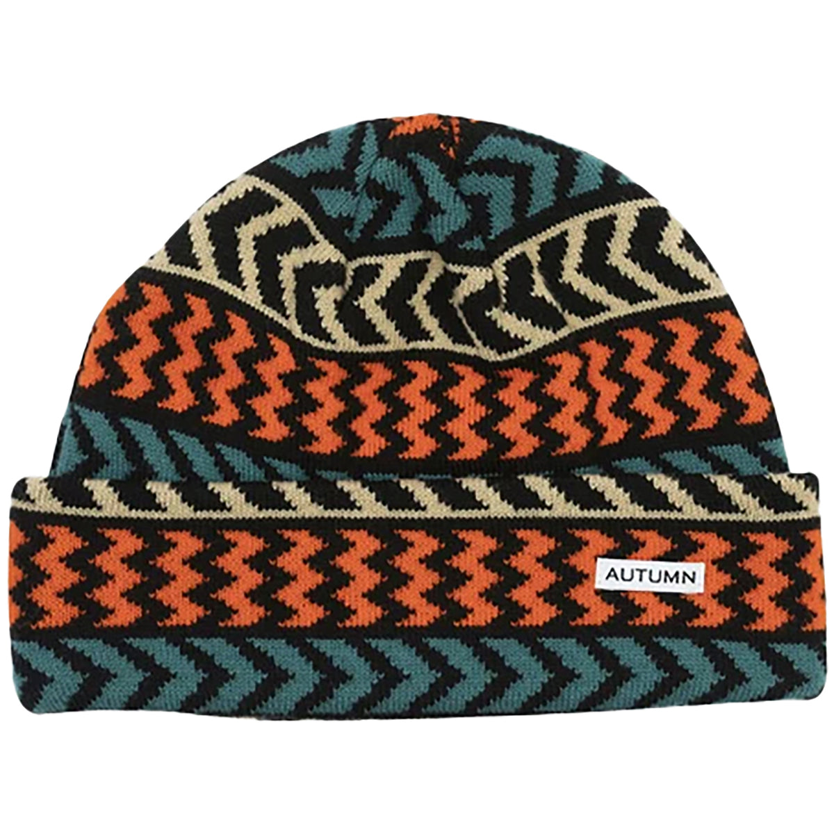 Autumn Chevron Beanie Teal