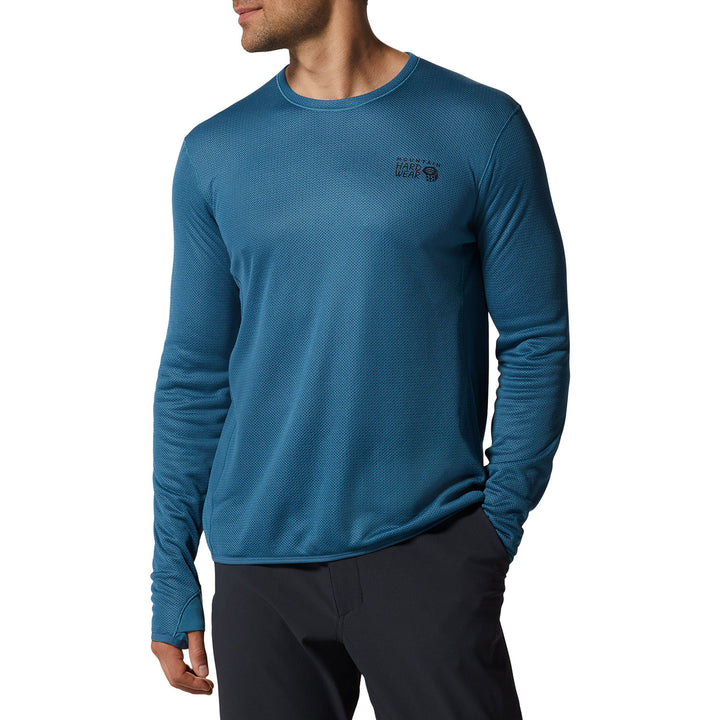 Mountain Hardwear Airmesh Long Sleeve Crew - Men's Caspian