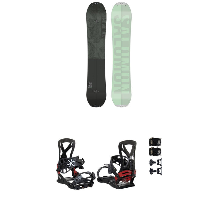 Salomon Super 8 Splitboard + Karakoram PRIME Grizzly + Splitboard Interface Splitboard Bindings 2022