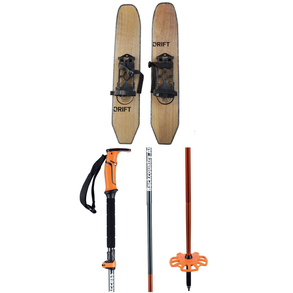 Drift Oxygen Boards + BCA Scepter 4S Collapsible Ski Poles 2022