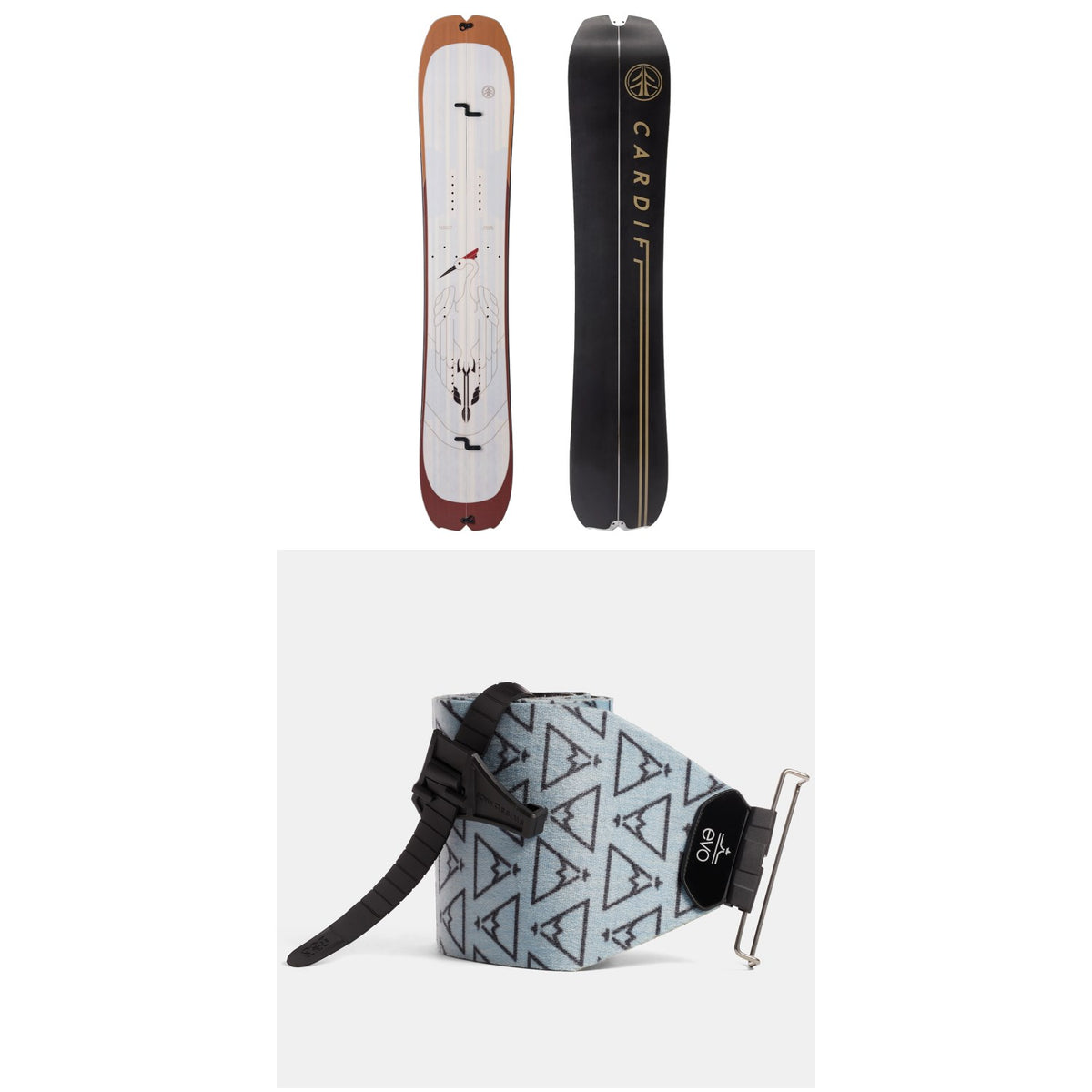 Cardiff Crane Enduro Splitboard + evo x Pomoca Pro Glide Splitboard Skins 2025