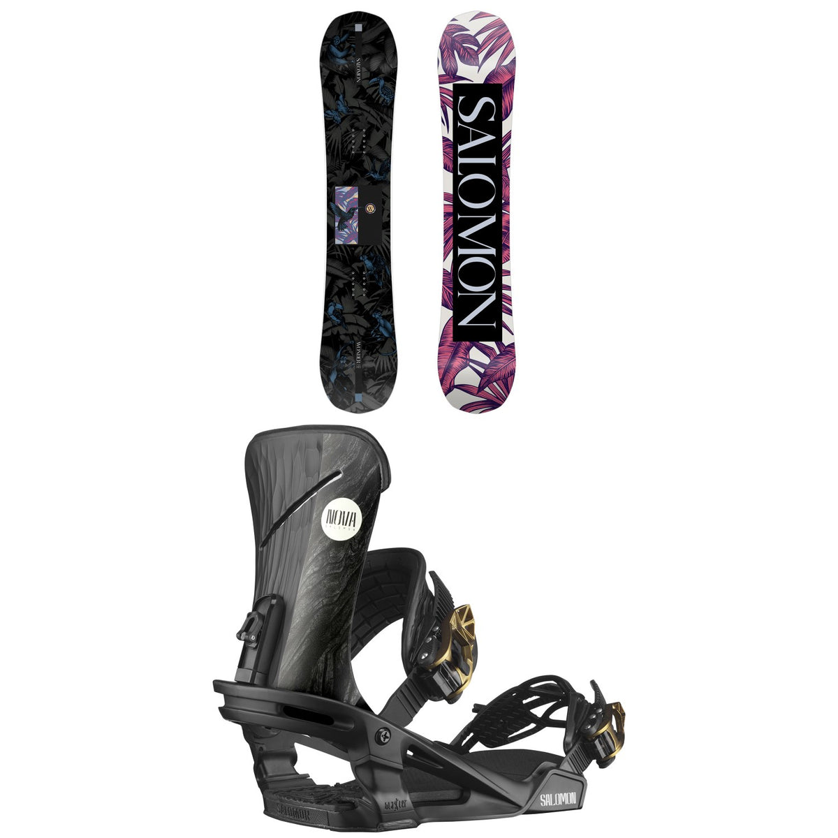 Salomon Wonder Snowboard + Nova Snowboard Bindings - Women's 2021