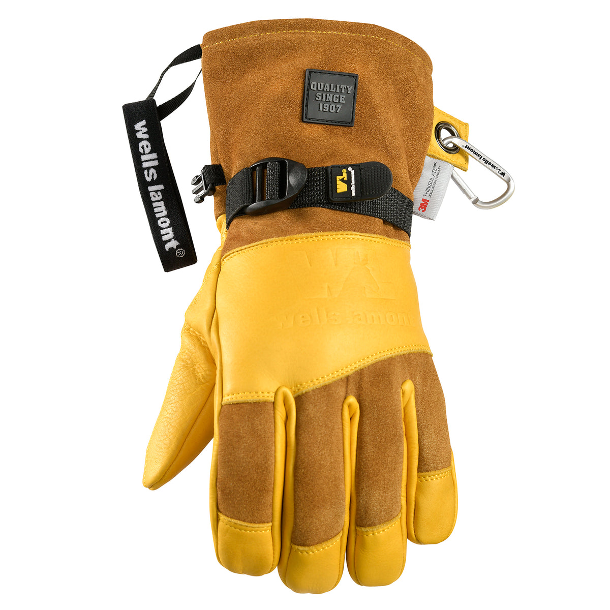 Wells Lamont Working Man Split Gloves Tan/Grain