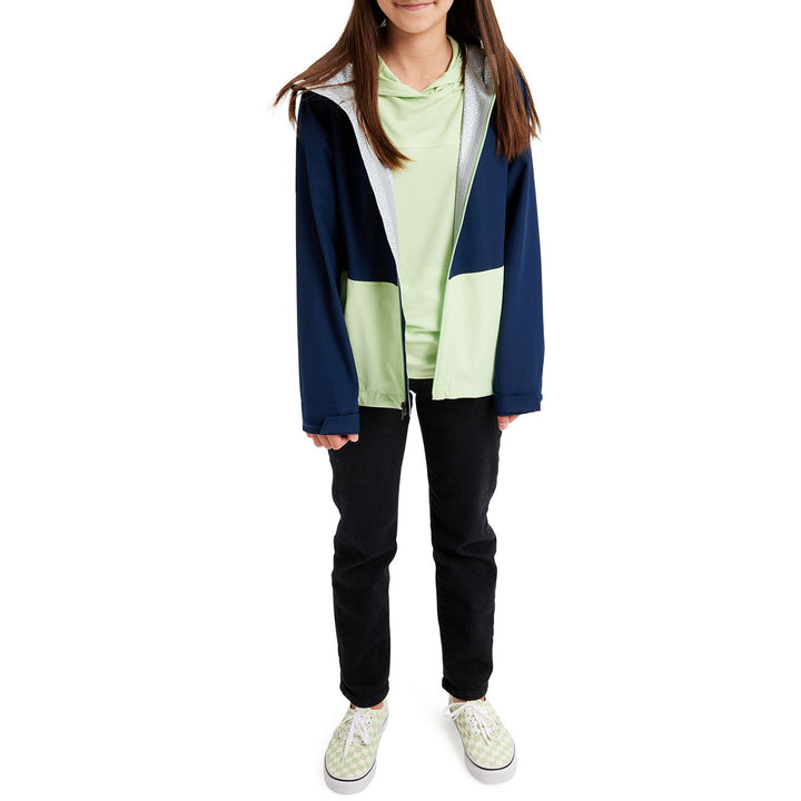 Burton Veridry 2.5L Rain Jacket - Kids' Dress Blue/Gleam